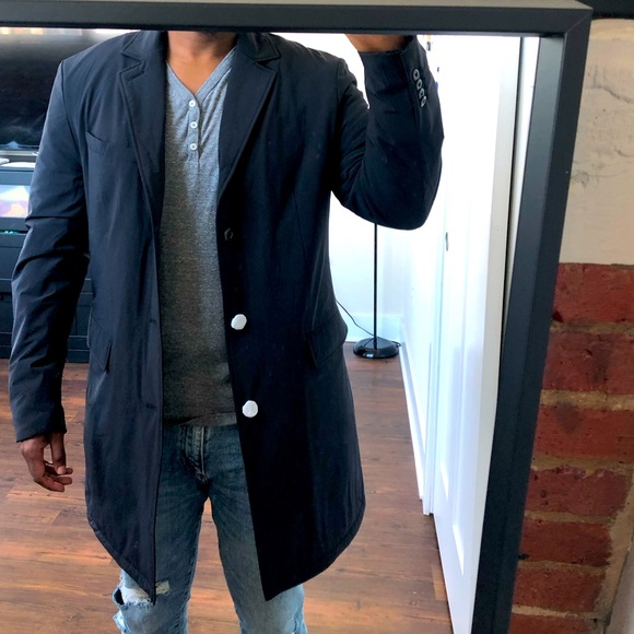 Express Nylon Water-Resistant Topcoat NWT